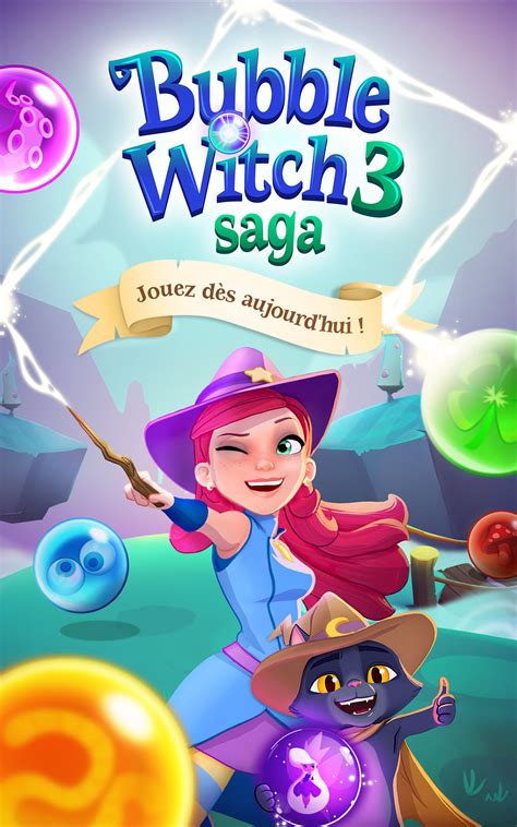 Engage in Bubble Witch 3 Saga online at no charge